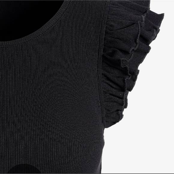 Boston Proper Ruffle Shoulder Top - Picture 3 of 3